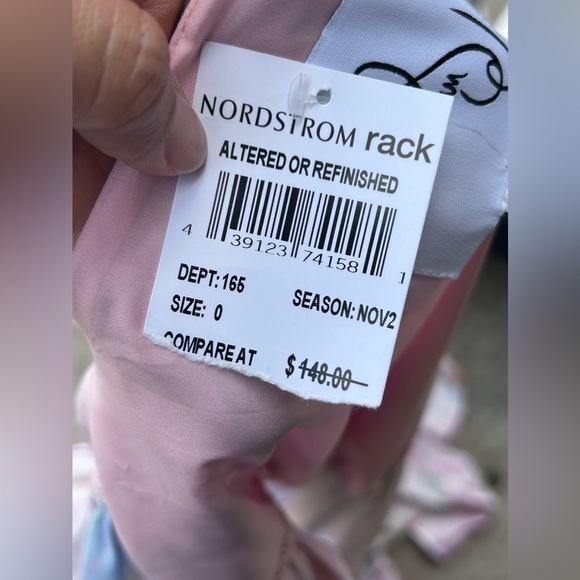 Sam Edelman Women’s Colorburst Leaf Print Faux Wrap Midi Dress - Picture 10 of 10